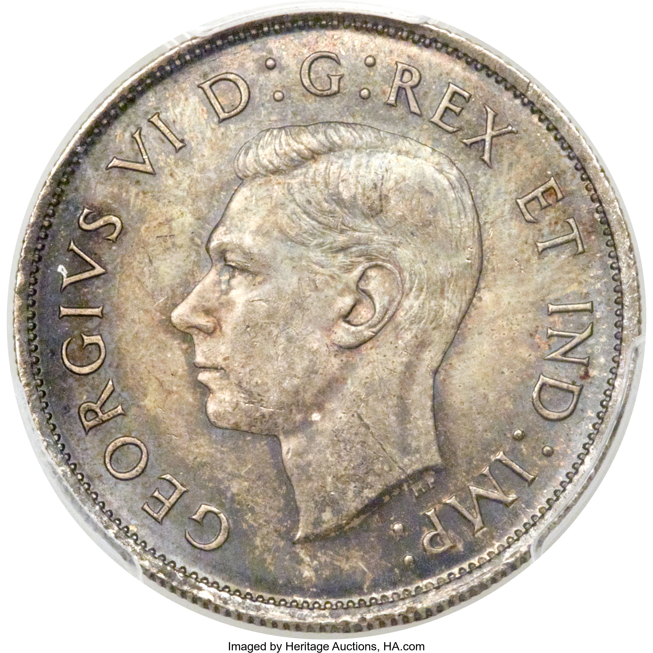 image for: George VI 50 Cents 1938 MS64 PCGS
