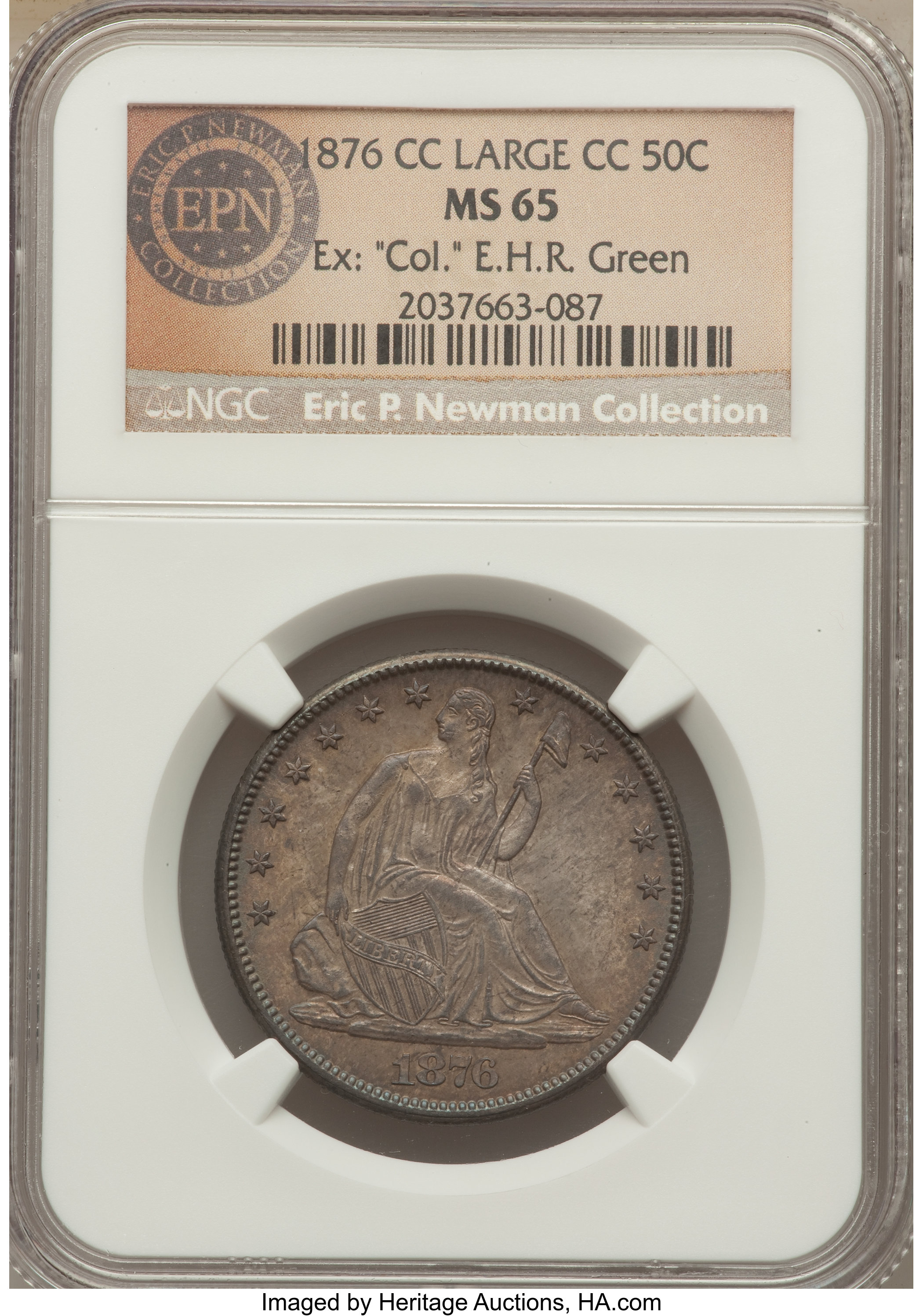 1876-CC 50c MS63 thumbnail 16