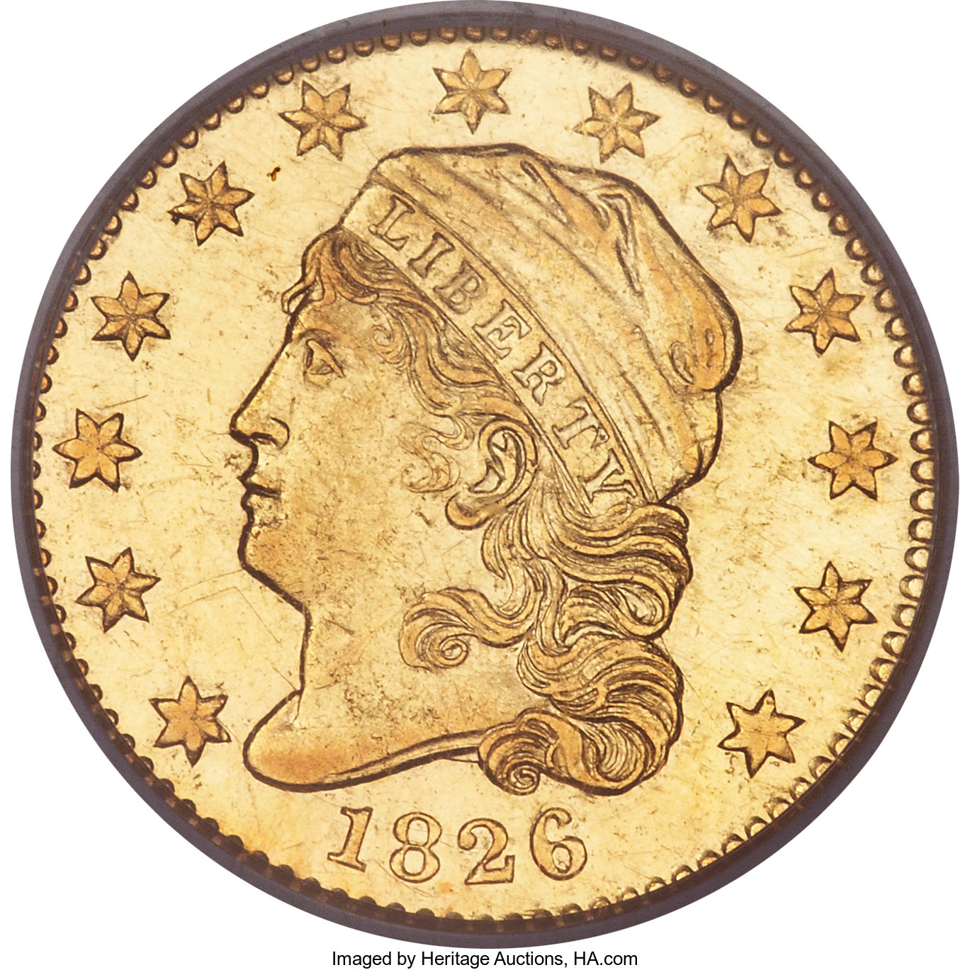 image for: 1826/5 $2 1/2 AU55 PCGS. BD-1, High R.5....