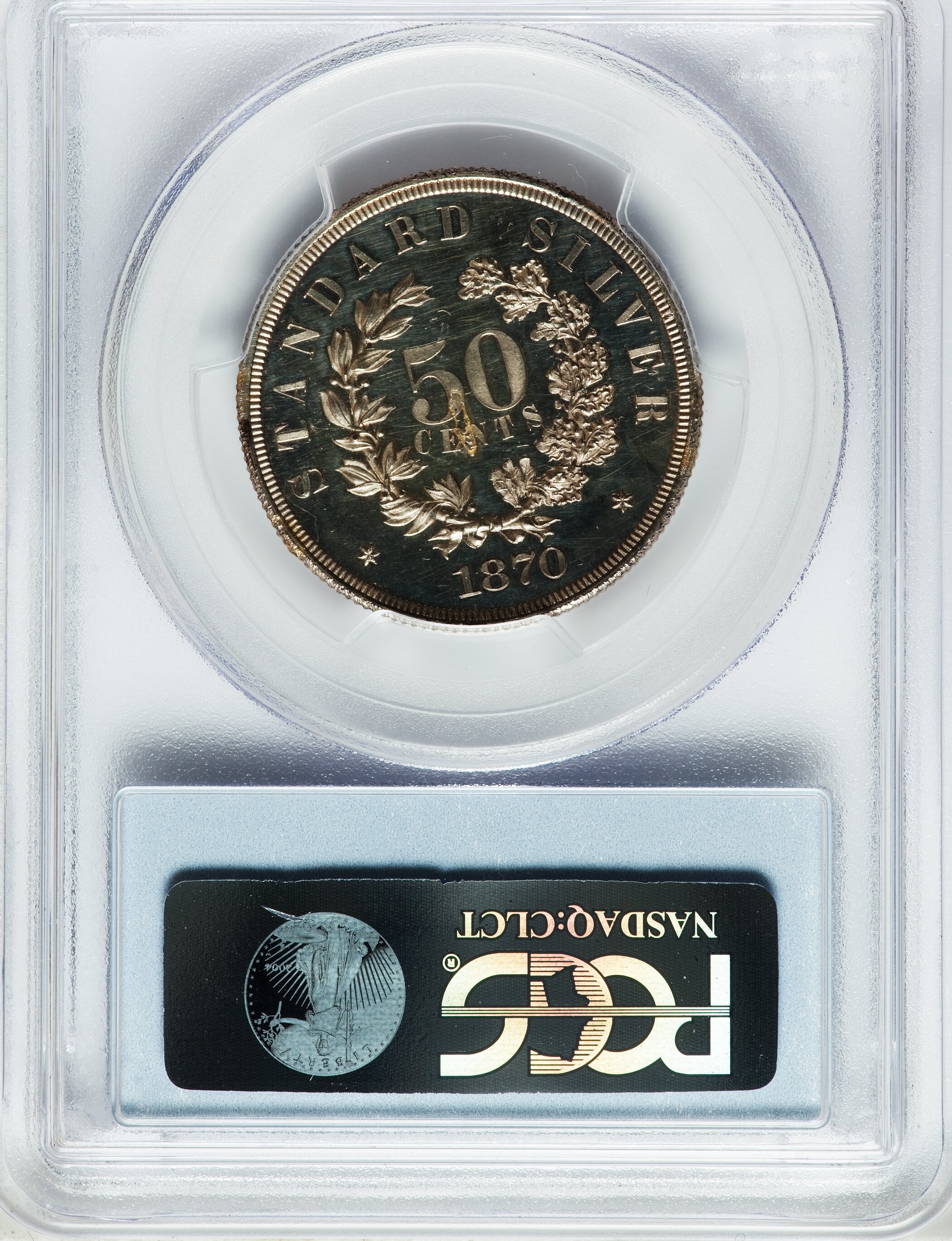 image for: 1870 50C Standard Silver Half Dollar, Judd-963, Pollock-1059, Low R.7, PR61 PCGS....