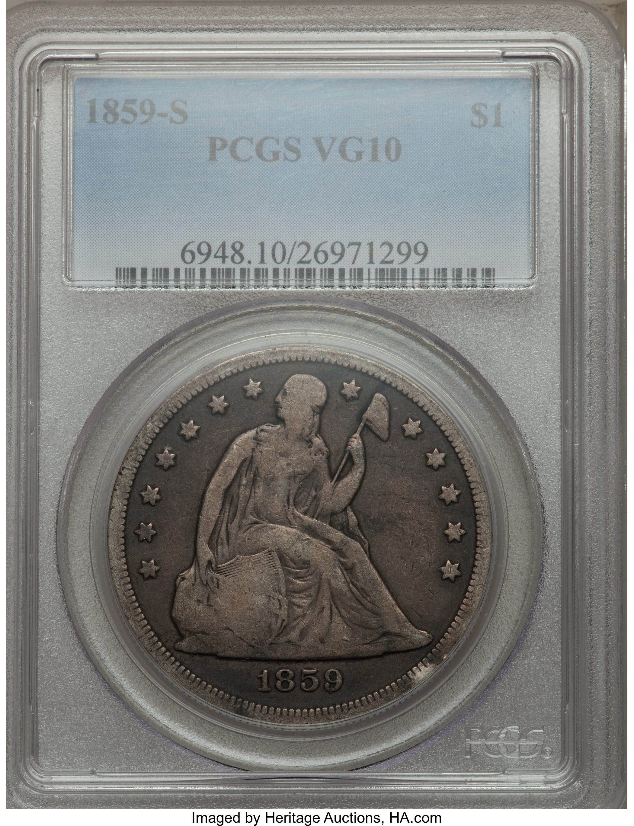 1859-S $1 AG3 thumbnail 14