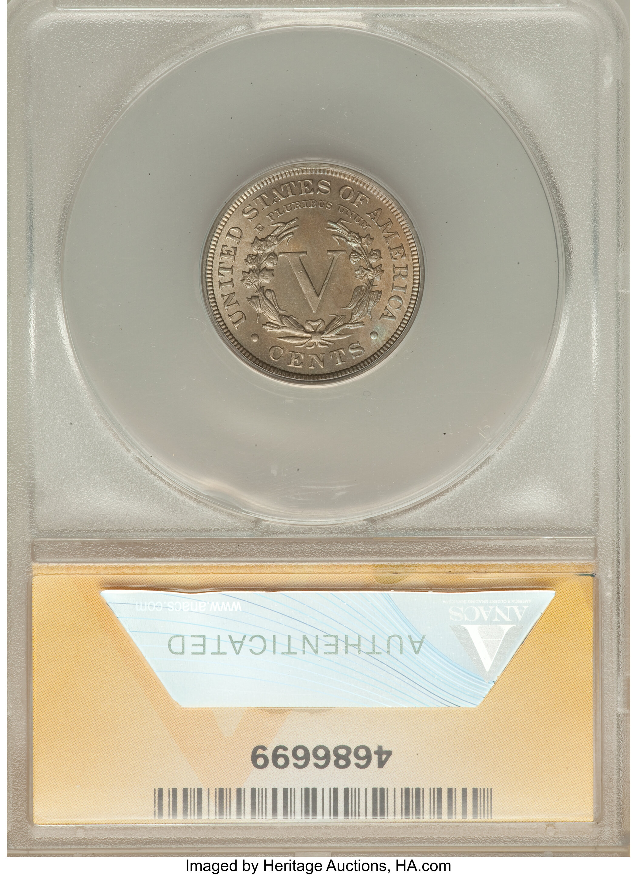 1896 5c MS60 thumbnail 2