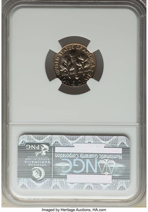 image for: 1966 10C SMS MS69 NGC. NGC Census: (0/0). PCGS Population: (4/0). CDN: $250 Whsle. Bid for NGC/PCGS MS69. Mintage 2,260,000...