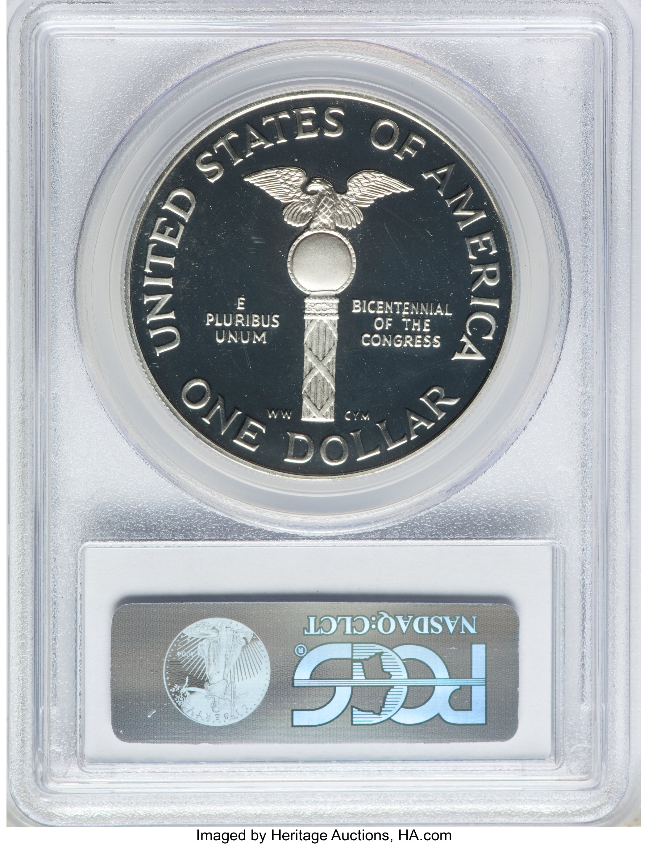 1989-S S$1 Congress Bicentennial PR DCAM PR70 DCAM thumbnail 7