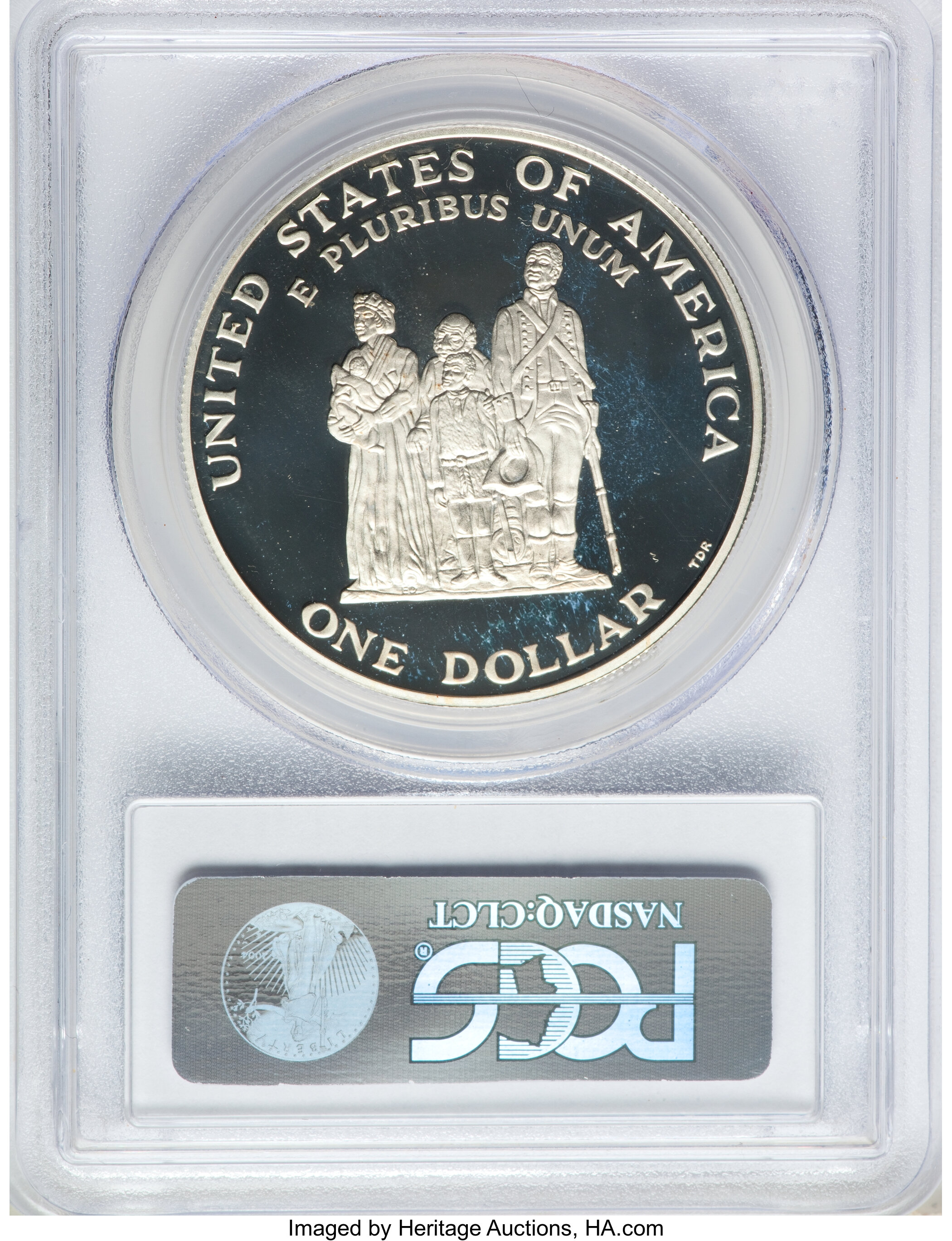1998-S S$1 Black Revolutionary War Patriots, Crispus Attucks PR DCAM PR70 DCAM thumbnail 13