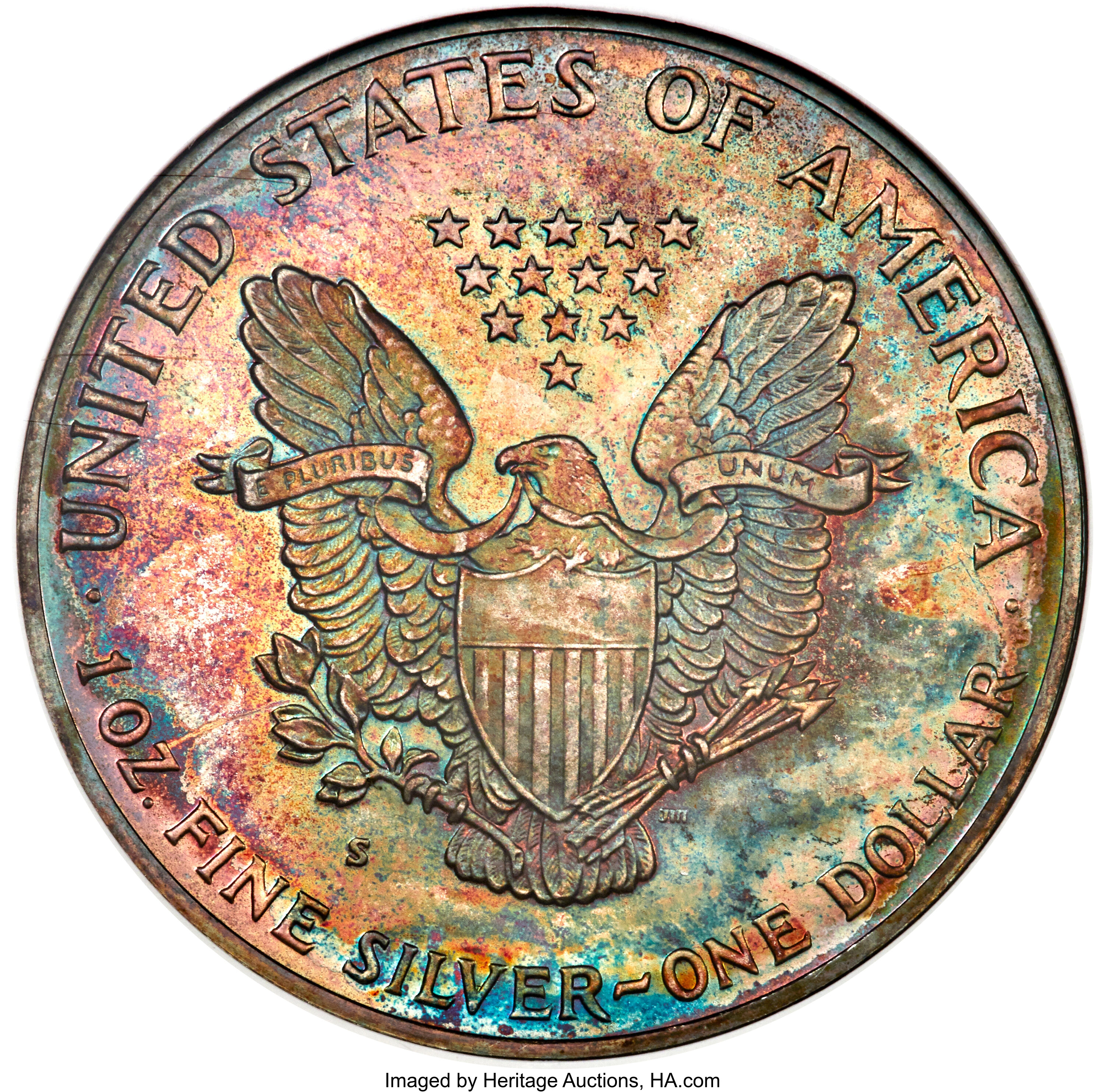 1989-S $1  Silver Eagle PR DCAM PR65 DCAM CAC thumbnail 22