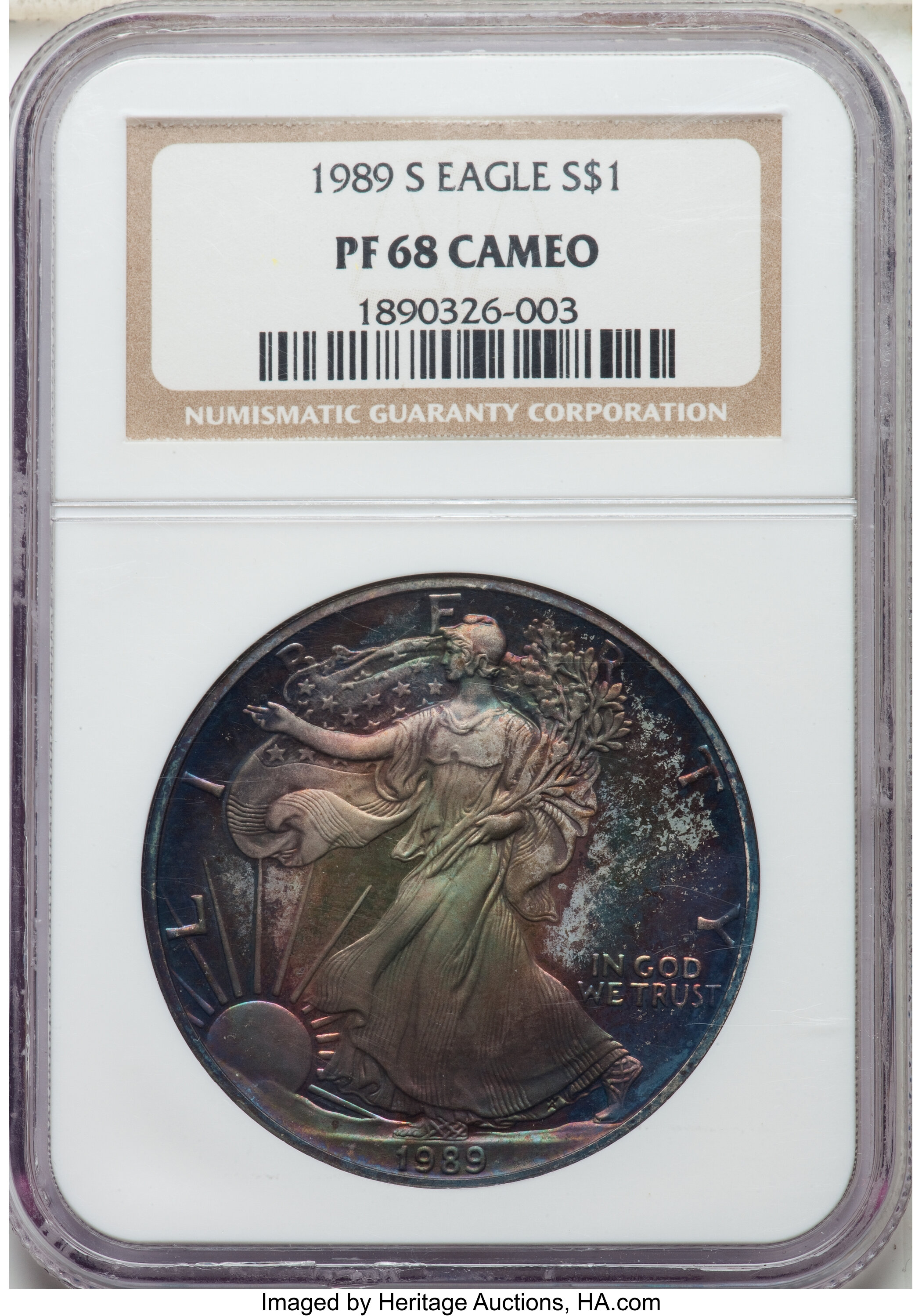 1989-S $1  Silver Eagle PR DCAM PR65 DCAM CAC thumbnail 23