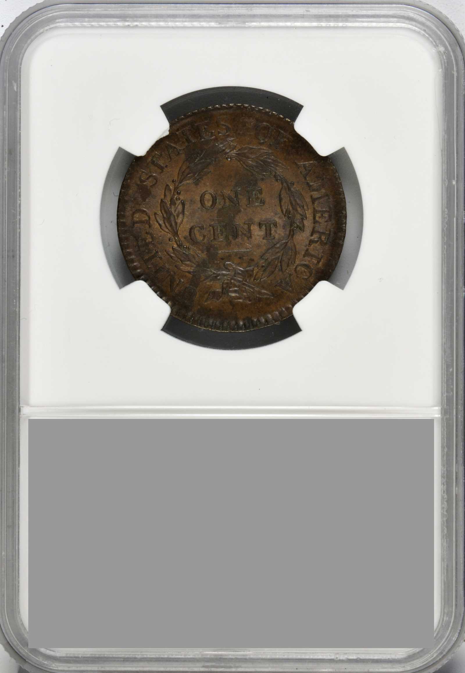 image for: 1817 Matron Head Cent. N-9. Rarity-2. Noyes Die State B/B. 13 Stars. MS-63 BN (NGC).