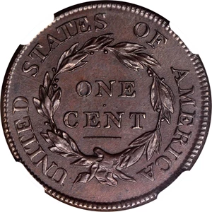 image for: 1810 Classic Head Cent. S-284. Rarity-3. MS-62 BN (NGC).