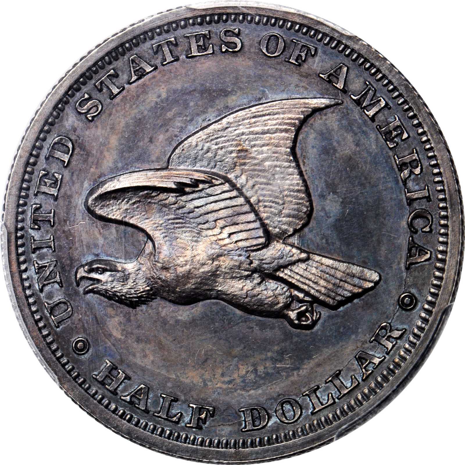 image for: 1838 Pattern Liberty Seated Half Dollar. Judd-79 Original, Pollock-89. Rarity-7+. Silver. Reeded Edge. Proof-64 (PCGS).
