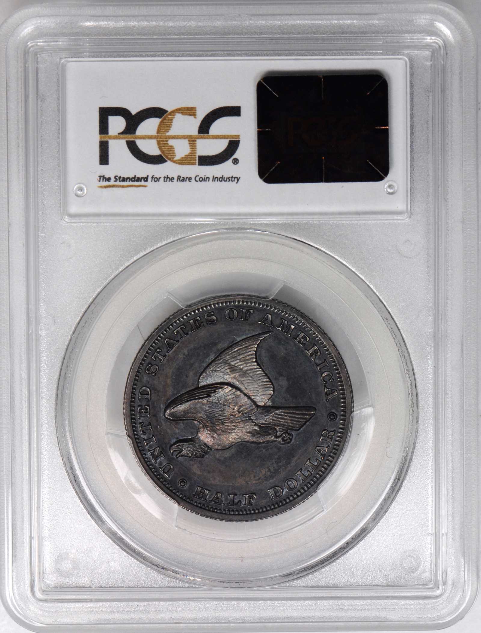 image for: 1838 Pattern Liberty Seated Half Dollar. Judd-79 Original, Pollock-89. Rarity-7+. Silver. Reeded Edge. Proof-64 (PCGS).