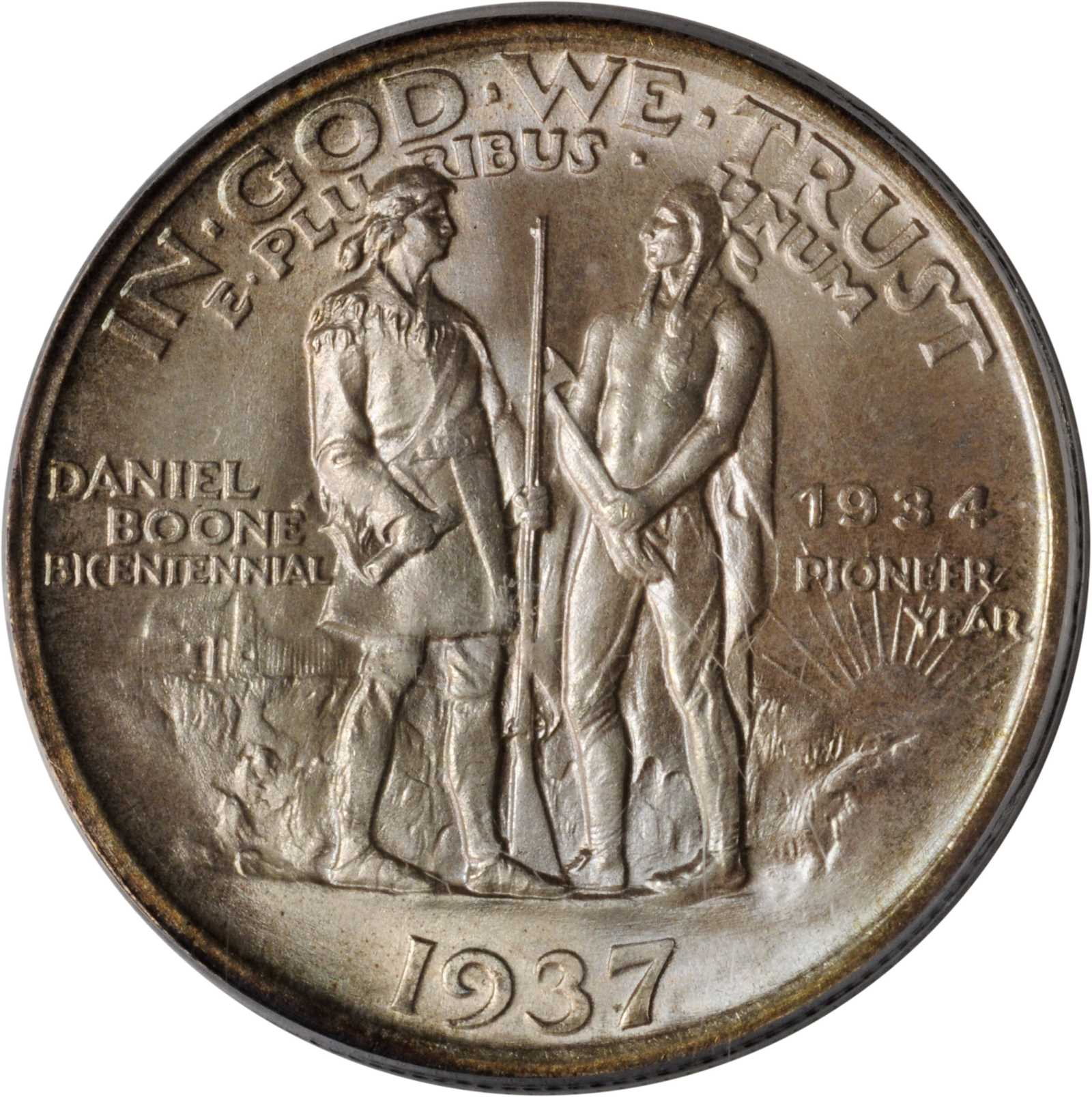 1937 50c Boone MS68 CAC thumbnail 2