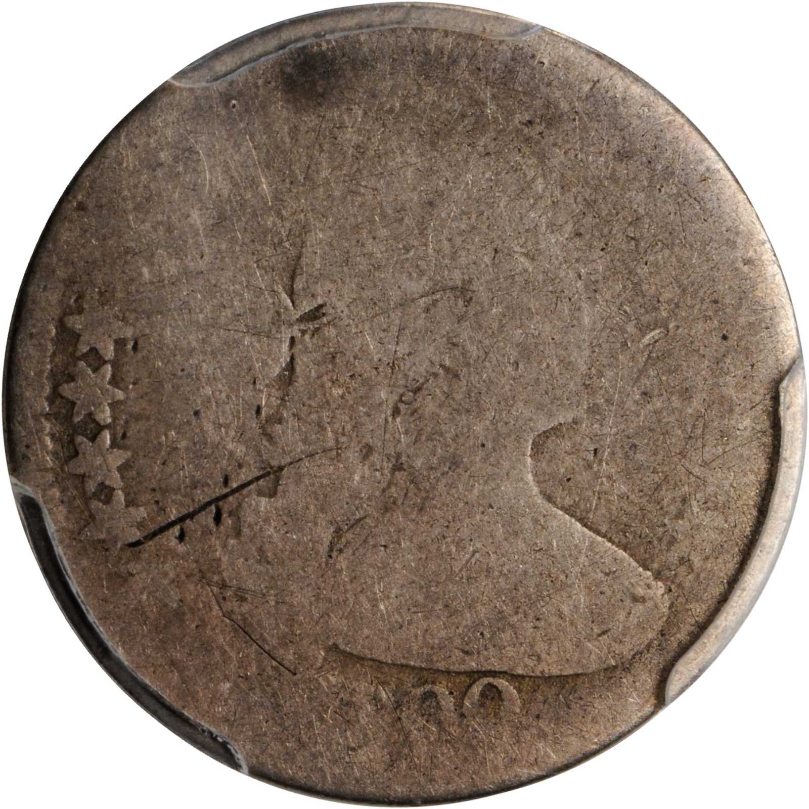 1800 Draped Bust Half Dime. LM-3. Rarity-4. Poor-1 (PCGS).