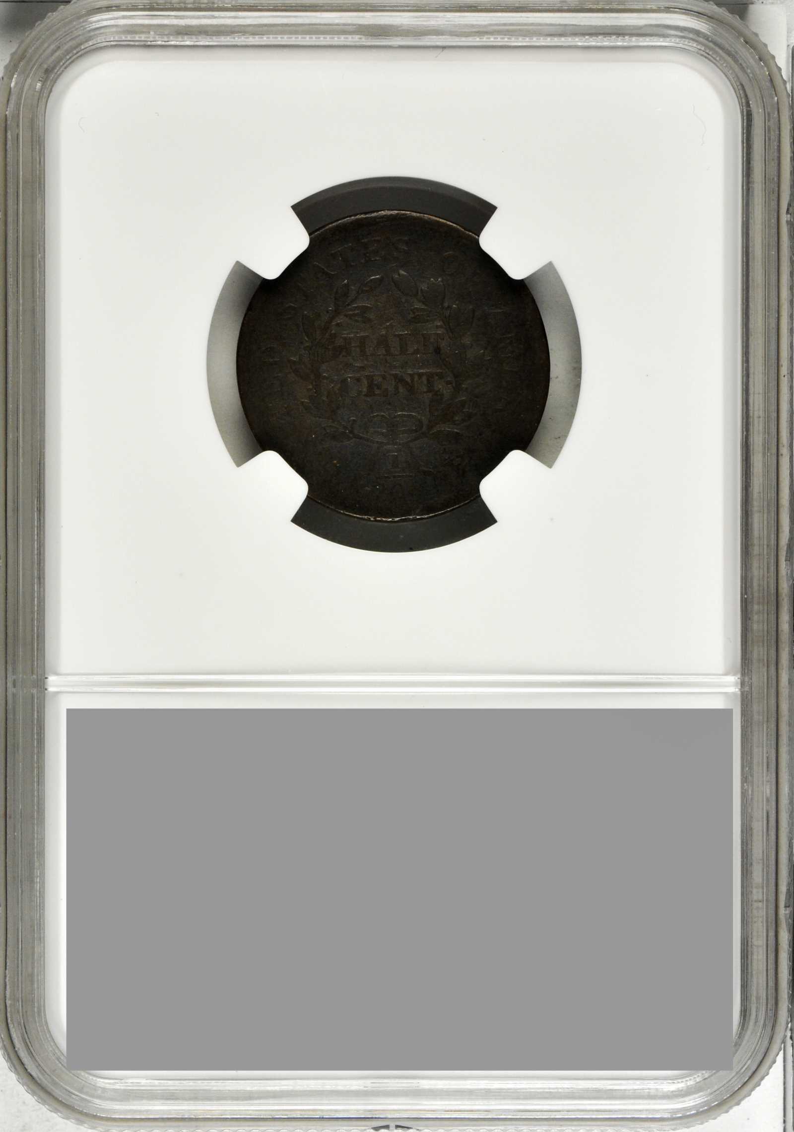 1804 1/2c Crosslet 4, No Stems, C-12 MS BN G6 BN thumbnail 3