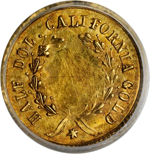 image for: 1854 Round 50 Cents. BG-431. Rarity-5-. Liberty Head. MS-62 (PCGS).