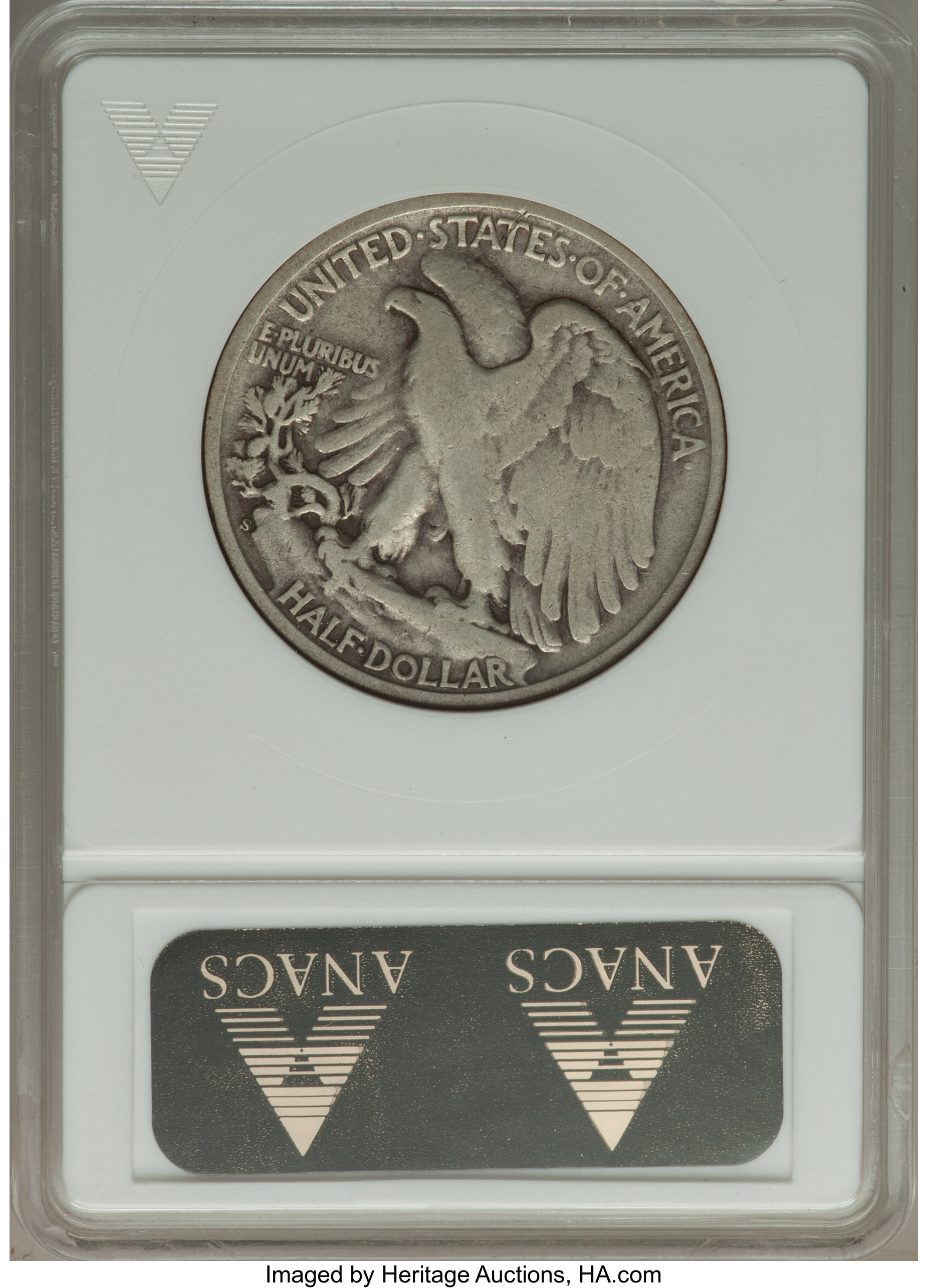 1943-S 50c VF30 CAC thumbnail 2