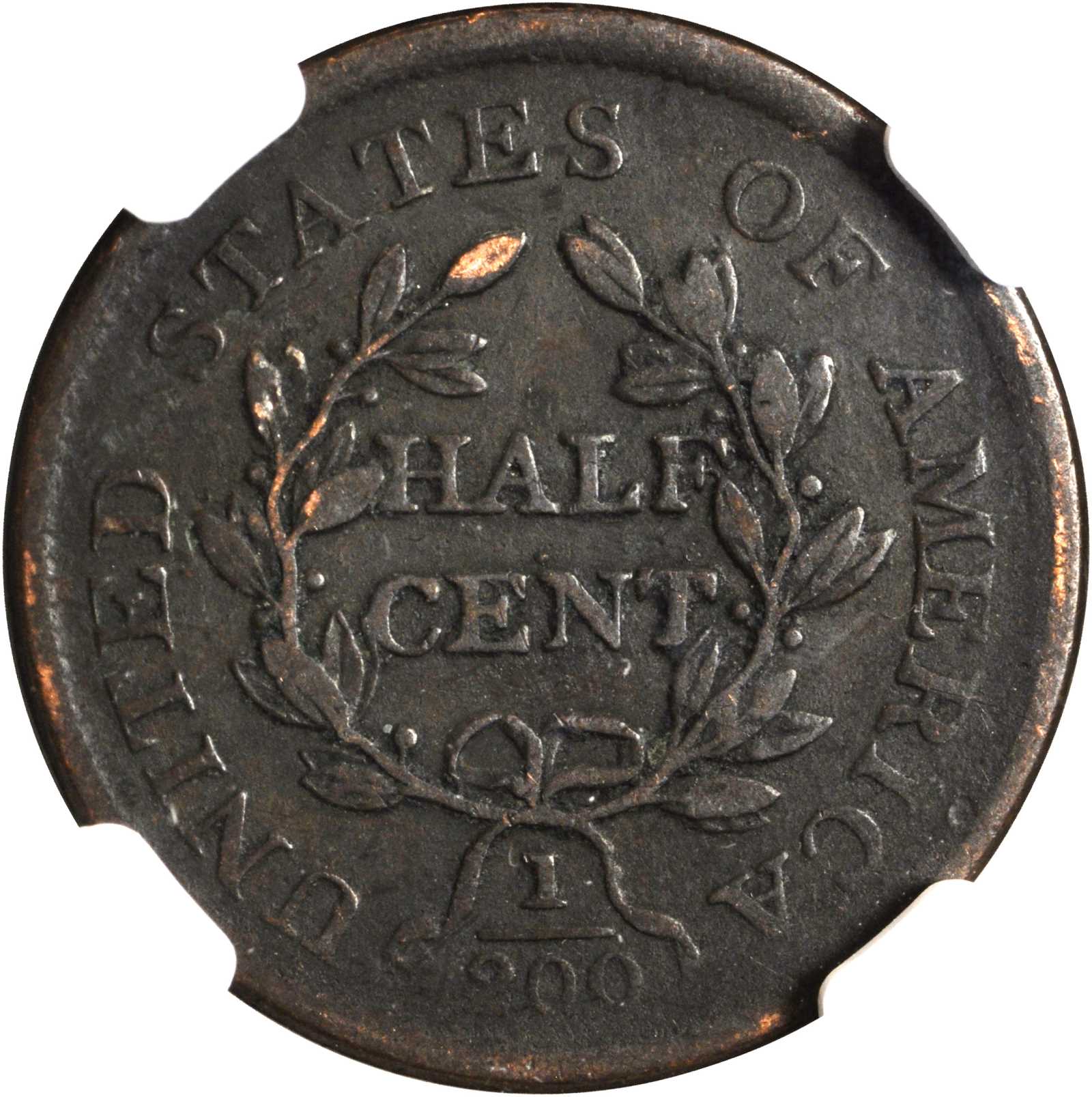 1804 1/2c Crosslet 4, No Stems, C-12 MS BN G6 BN thumbnail 6