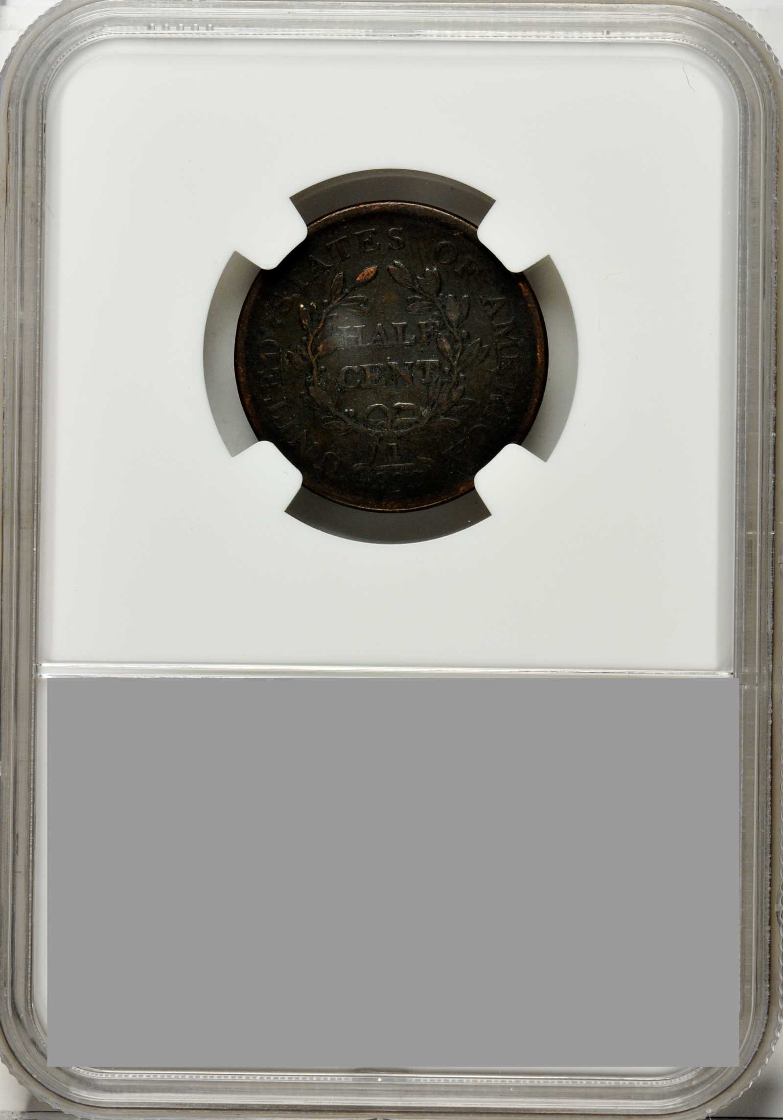 1804 1/2c Crosslet 4, No Stems, C-12 MS BN G6 BN thumbnail 7