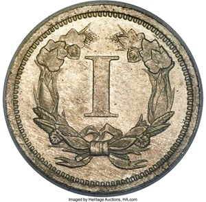 image for: 1868 1C One Cent, Judd-605, Pollock-670, R.5, PR64 PCGS....