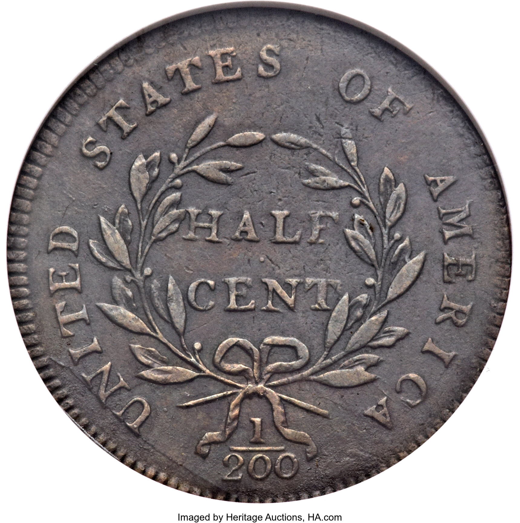 1797 1/2c Plain Edge, Centered Head, C-2 MS BN MS65 BN thumbnail 21
