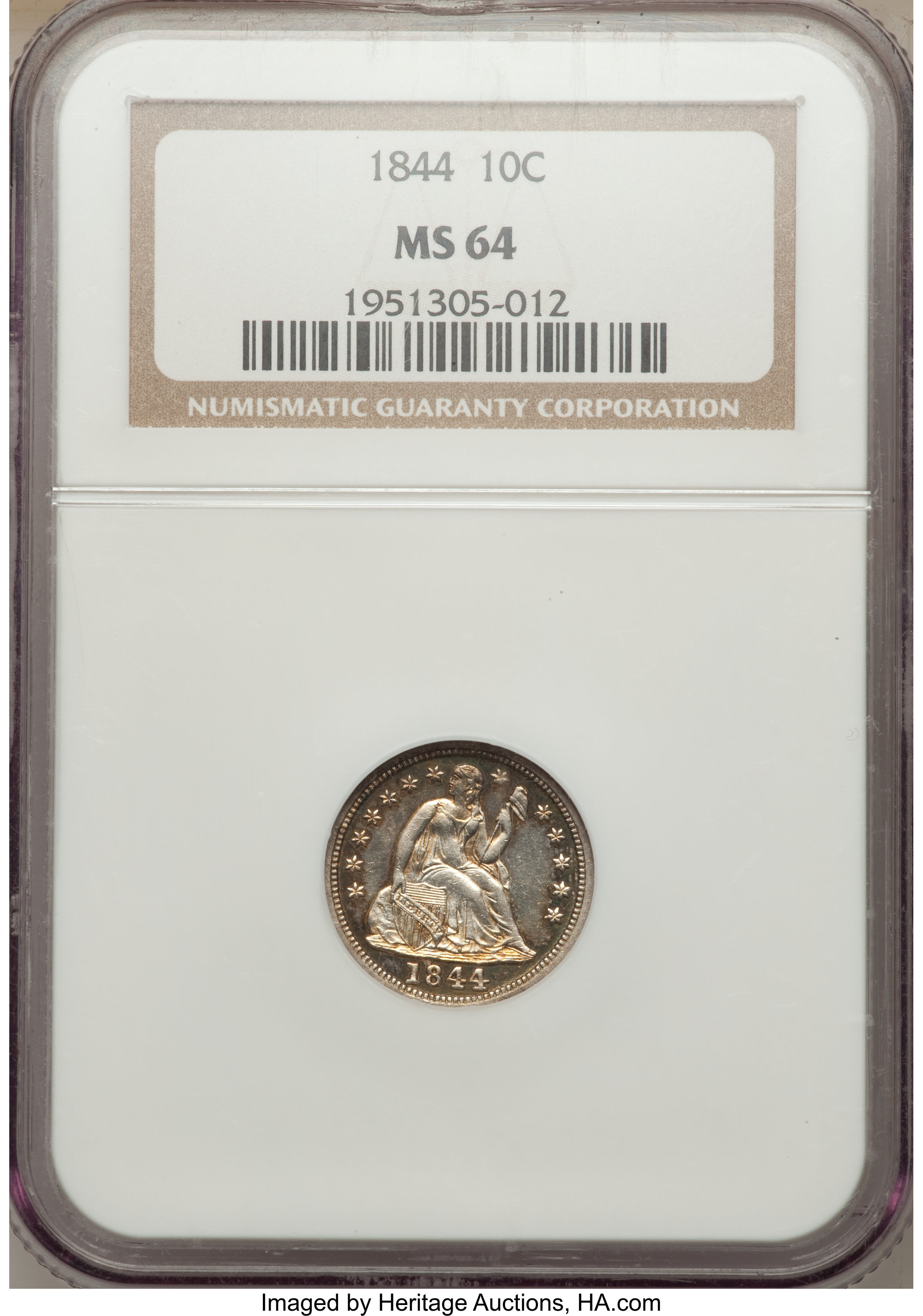 1844 10c AU53 thumbnail 21