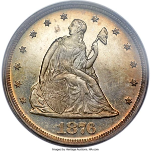 image for: 1876 20C PR67 Cameo PCGS....