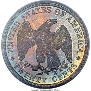 image for: 1876 20C PR67 Cameo PCGS....