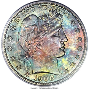 image for: 1908 50C PR68 PCGS....