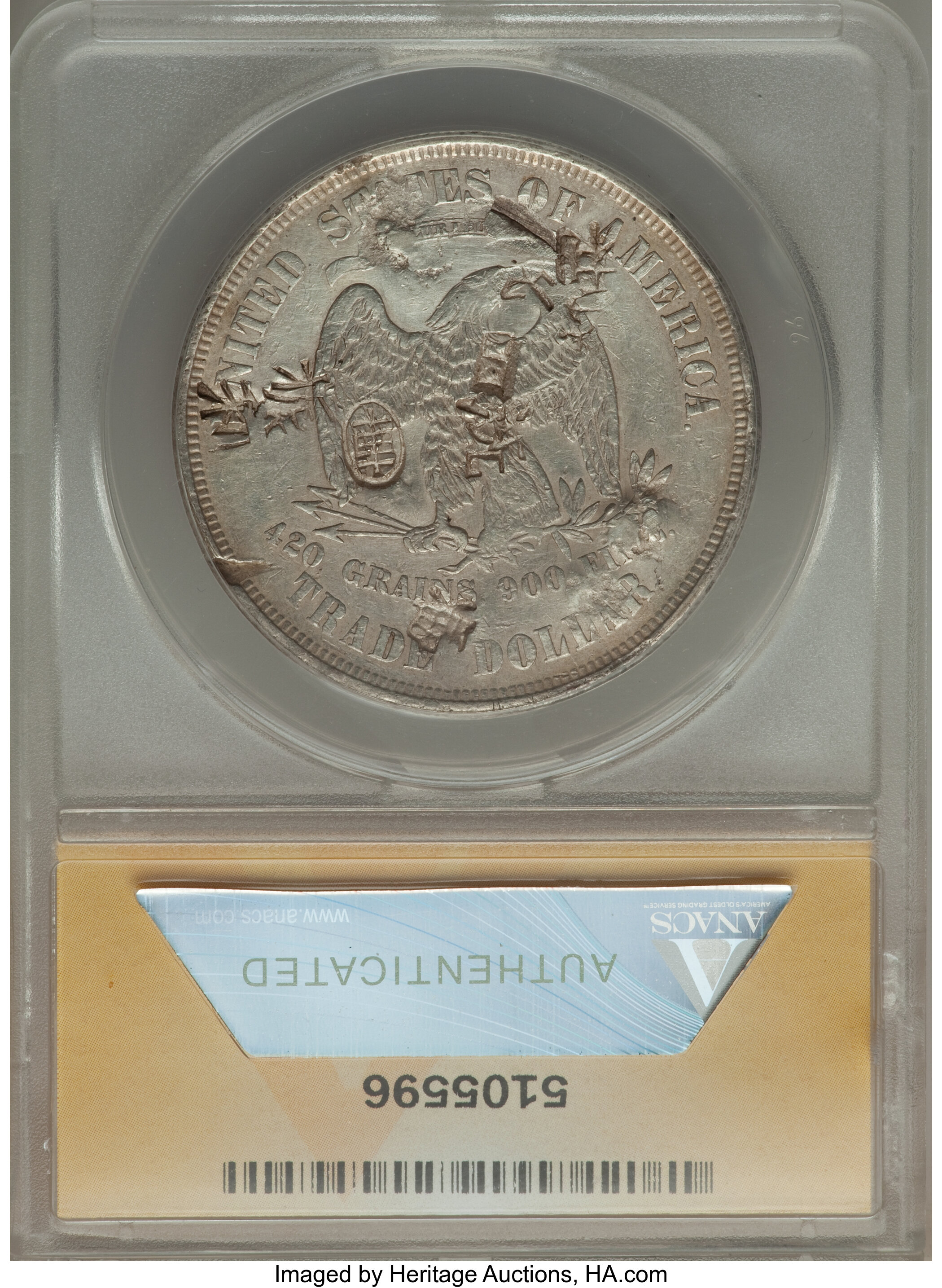 1873 Trade$ Chopmarked VF20 thumbnail 10