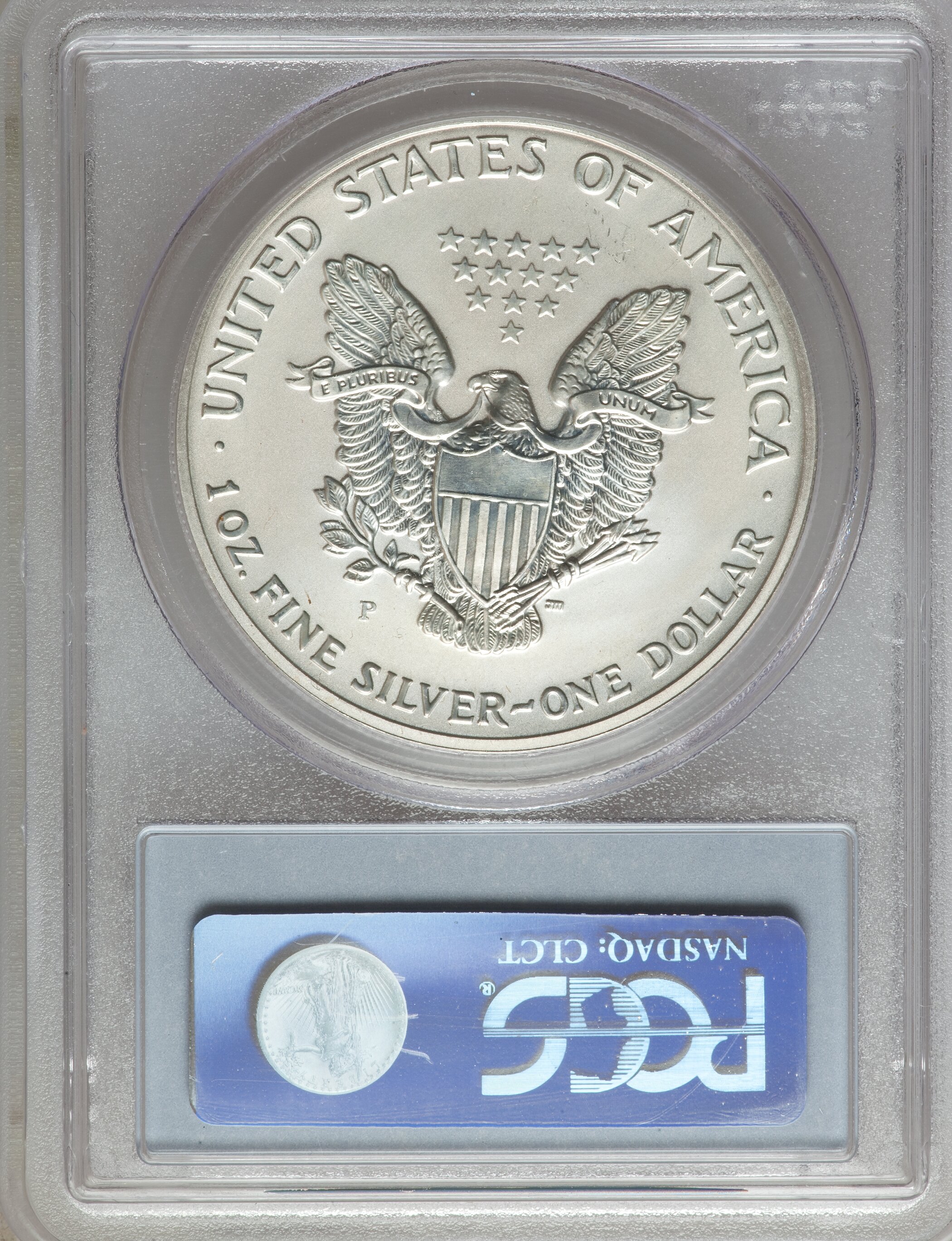 2006-P $1  Silver Eagle, Reverse Proof PR65 CAC thumbnail 4