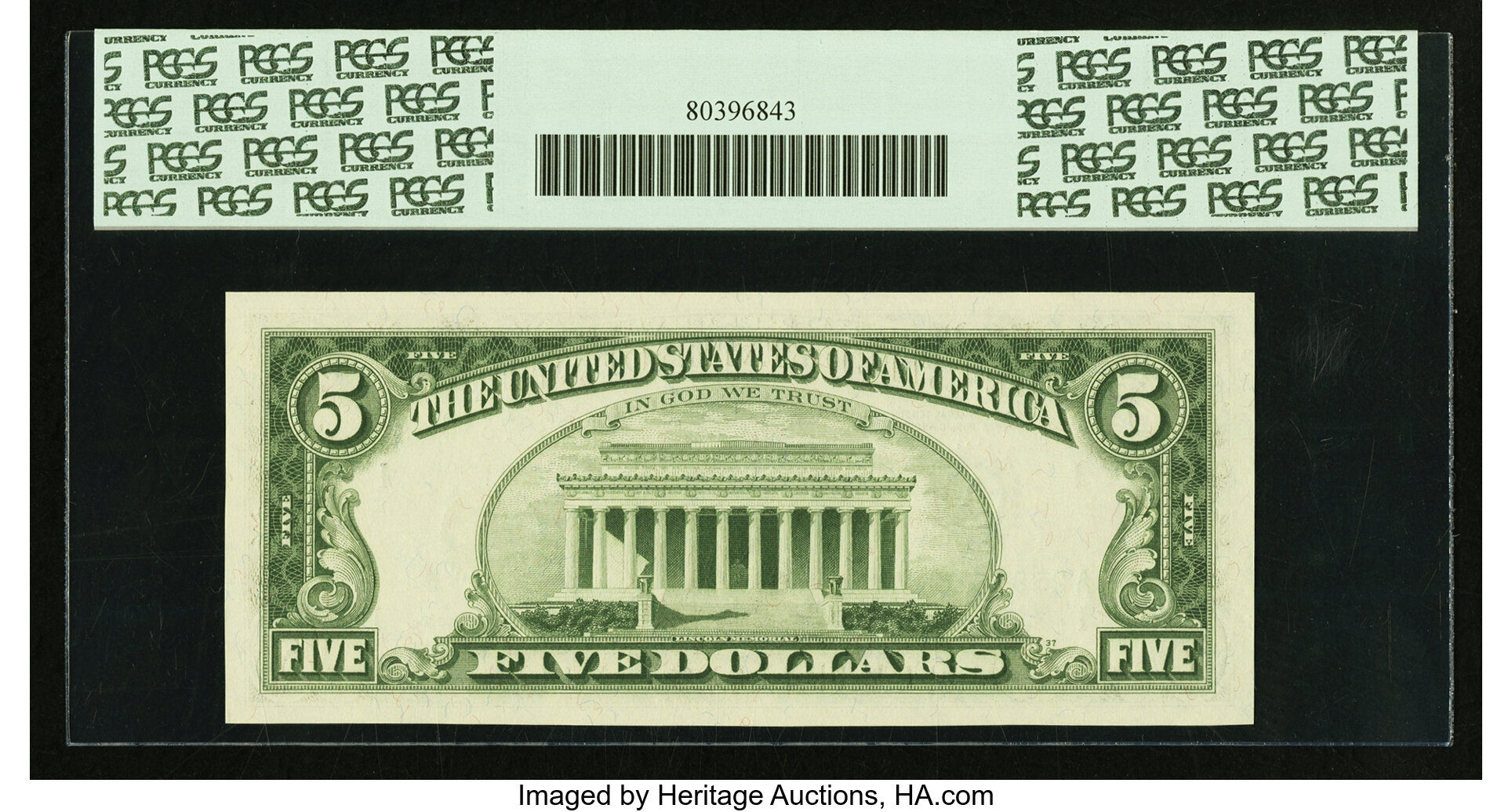image for: Fr. 1968-A $5 1963A Federal Reserve Note. PCGS Superb Gem New 68PPQ....