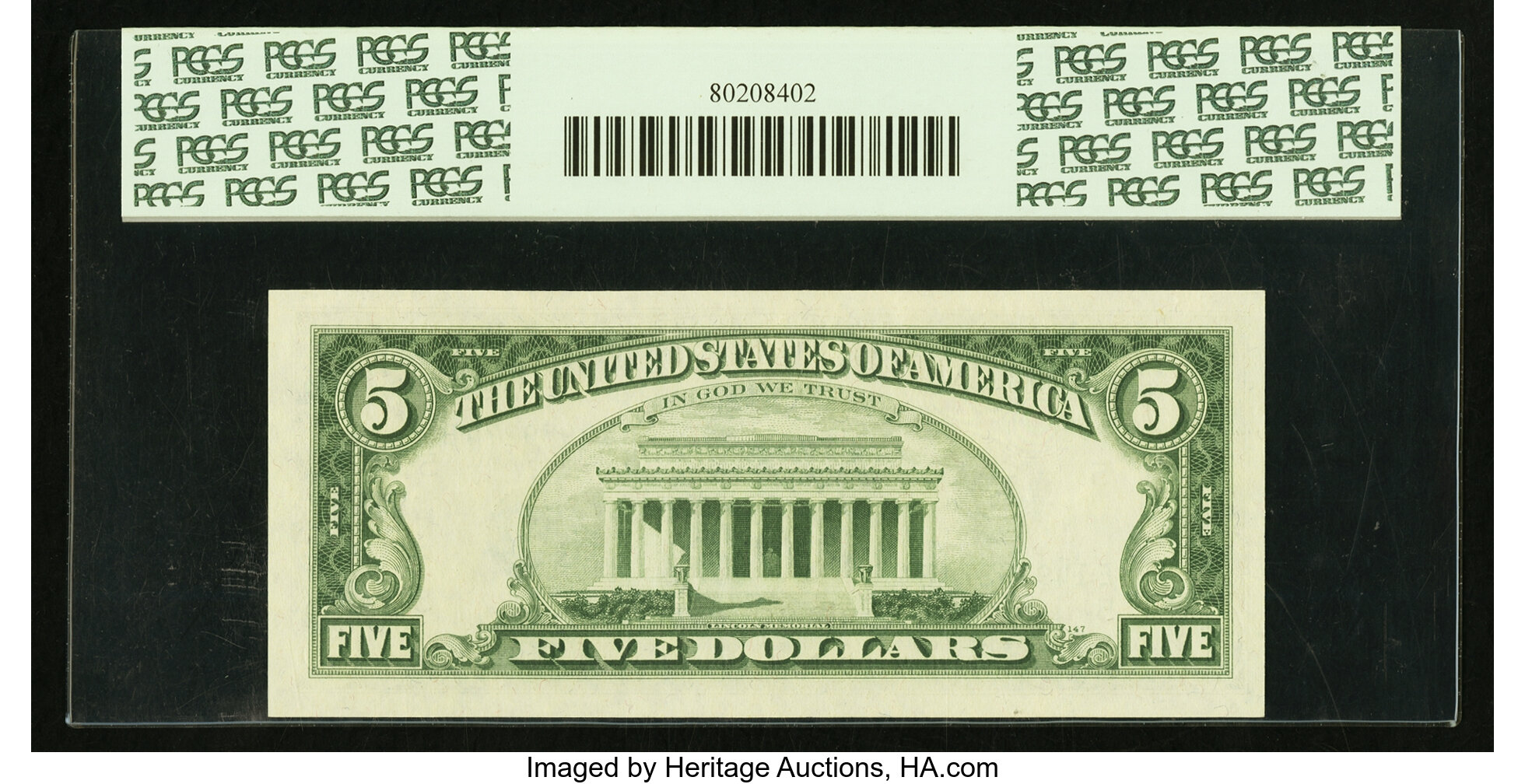 image for: Fr. 1970-E $5 1969A Federal Reserve Note. PCGS Gem New 65PPQ....