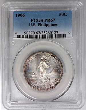 image for: 1906 Fifty Centavos. Proof-67 (PCGS).