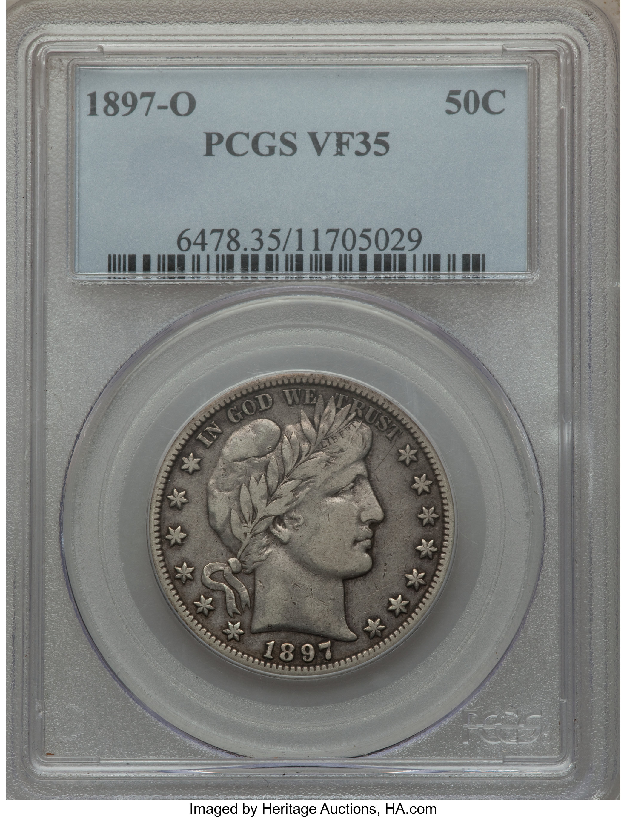 1897-O 50C VF35 PCGS. ...