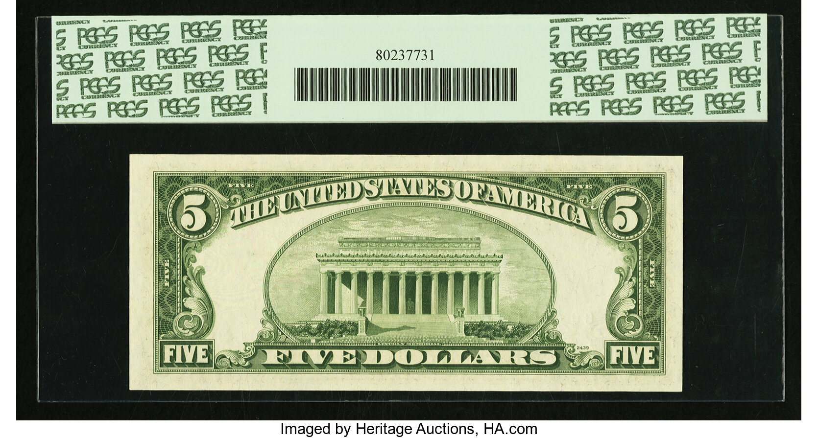image for: Fr. 1963-C* $5 1950B Federal Reserve Star Note. PCGS Gem New 65PPQ....