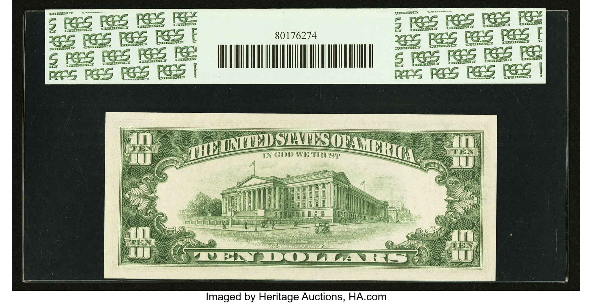 image for: Fr. 2021-B* $10 1969C Federal Reserve Star Note. PCGS Superb Gem New 67PPQ....