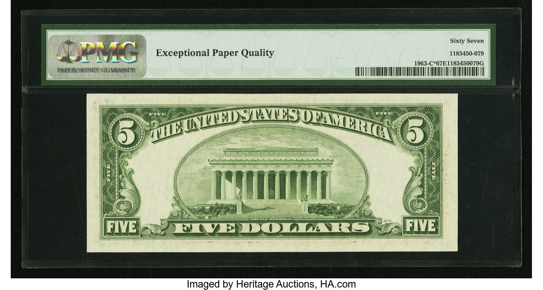 image for: Fr. 1963-C* $5 1950B Federal Reserve Star Note. PMG Superb Gem Unc 67 EPQ....
