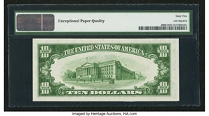 image for: Fr. 2006-F $10 1934A Federal Reserve Note. PMG Gem Uncirculated 65 EPQ....