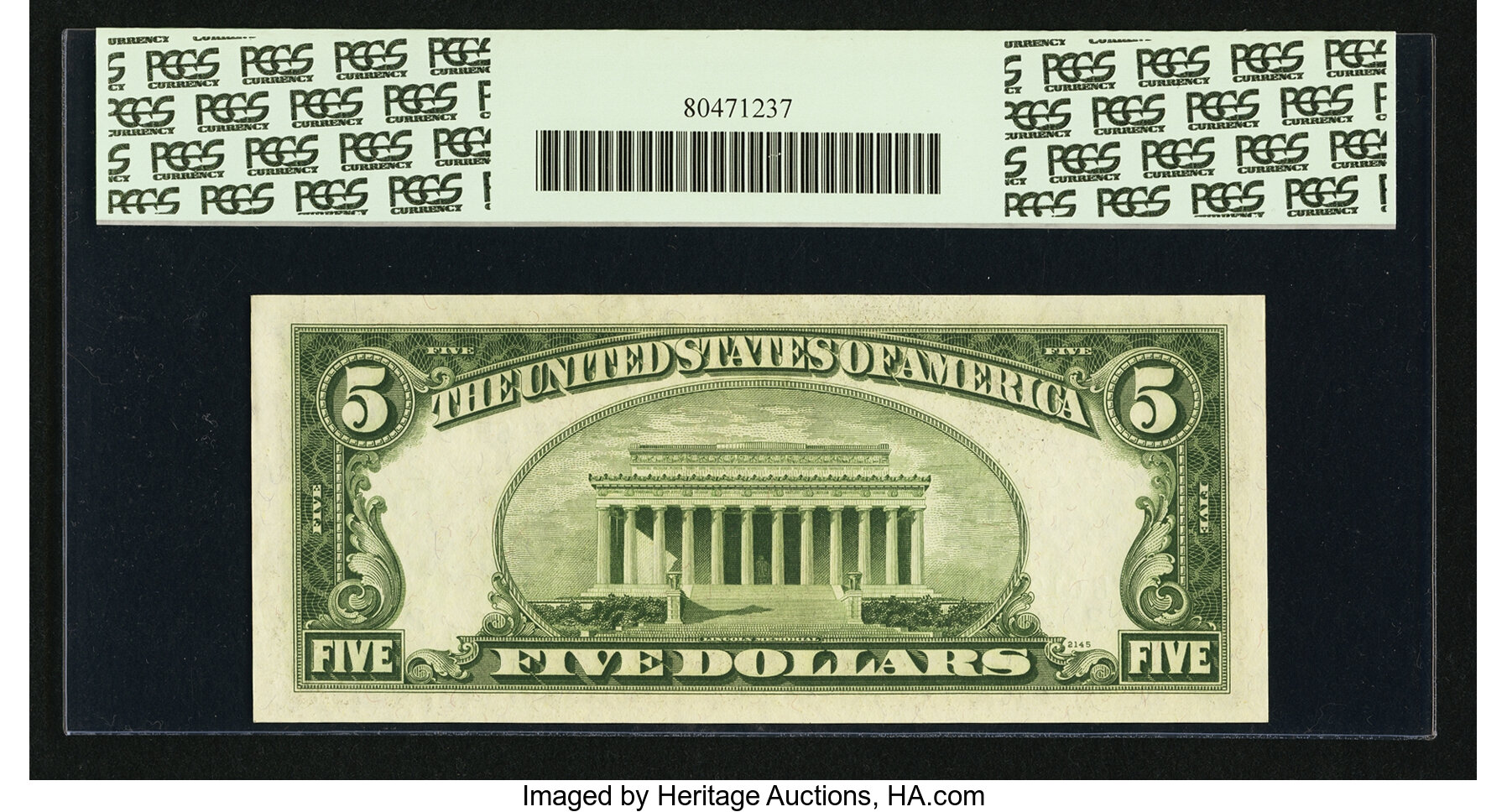 image for: Fr. 1962-B* $5 1950A Federal Reserve Note. PCGS Gem New 66PPQ....