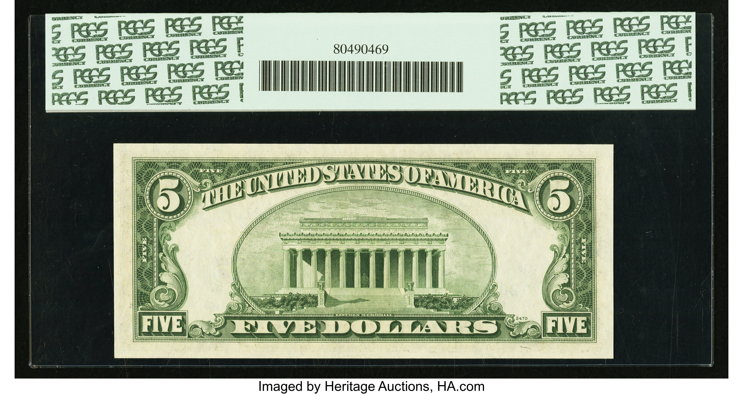 image for: Fr. 1965-B* $5 1950D Federal Reserve Note. PCGS Gem New 65PPQ....