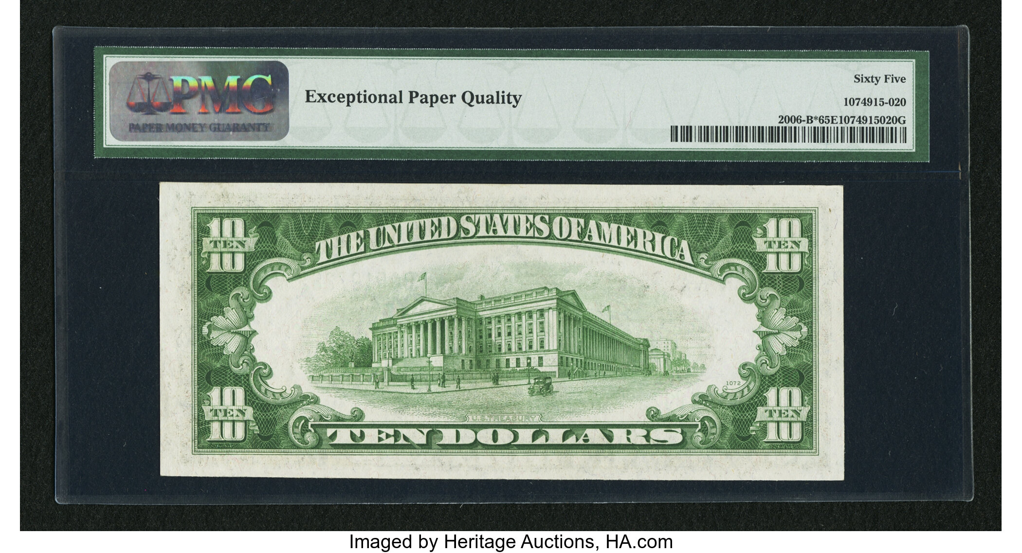 image for: Fr. 2006-B* $10 1934A Federal Reserve Note. PMG Gem Uncirculated 65 EPQ....