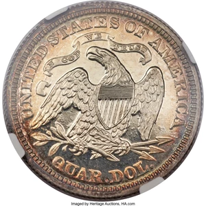 image for: 1871 25C PR65 Ultra Cameo NGC....