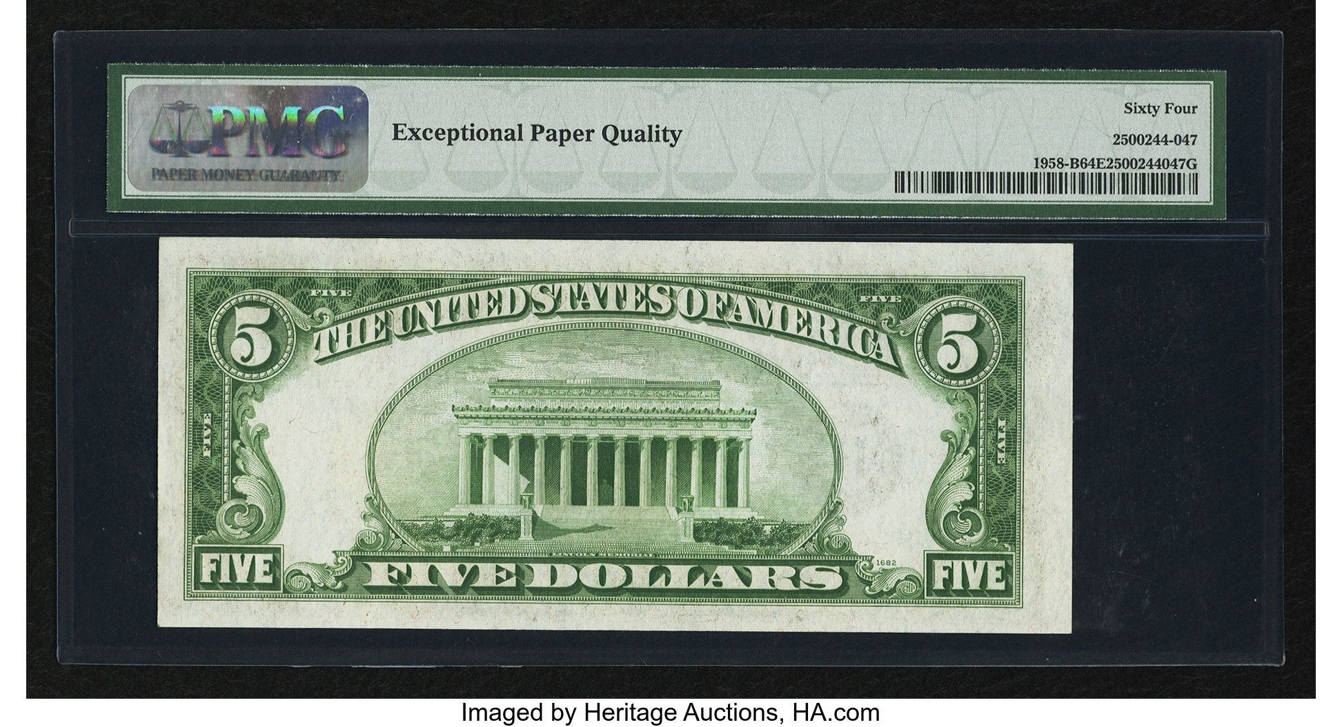 image for: Fr. 1958-B $5 1934B Federal Reserve Note. PMG Choice Uncirculated 64 EPQ....
