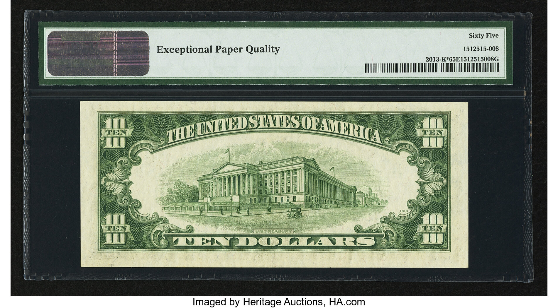 image for: Fr. 2013-K* $10 1950C Federal Reserve Star Note. PMG Gem Uncirculated 65 EPQ....
