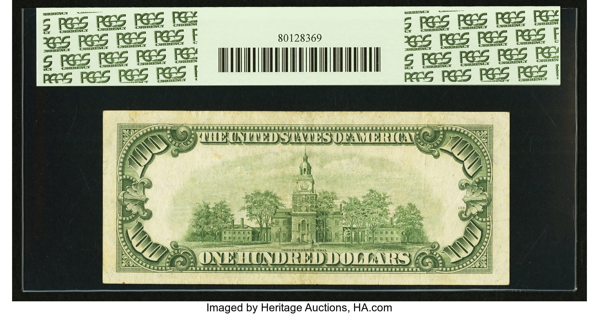 image for: Fr. 2161-L* $100 1950D Federal Reserve Star Note. PCGS Apparent Extremely Fine 40....