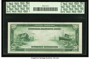 image for: Fr. 1009 $20 1914 Federal Reserve Note PCGS Extremely Fine 40....