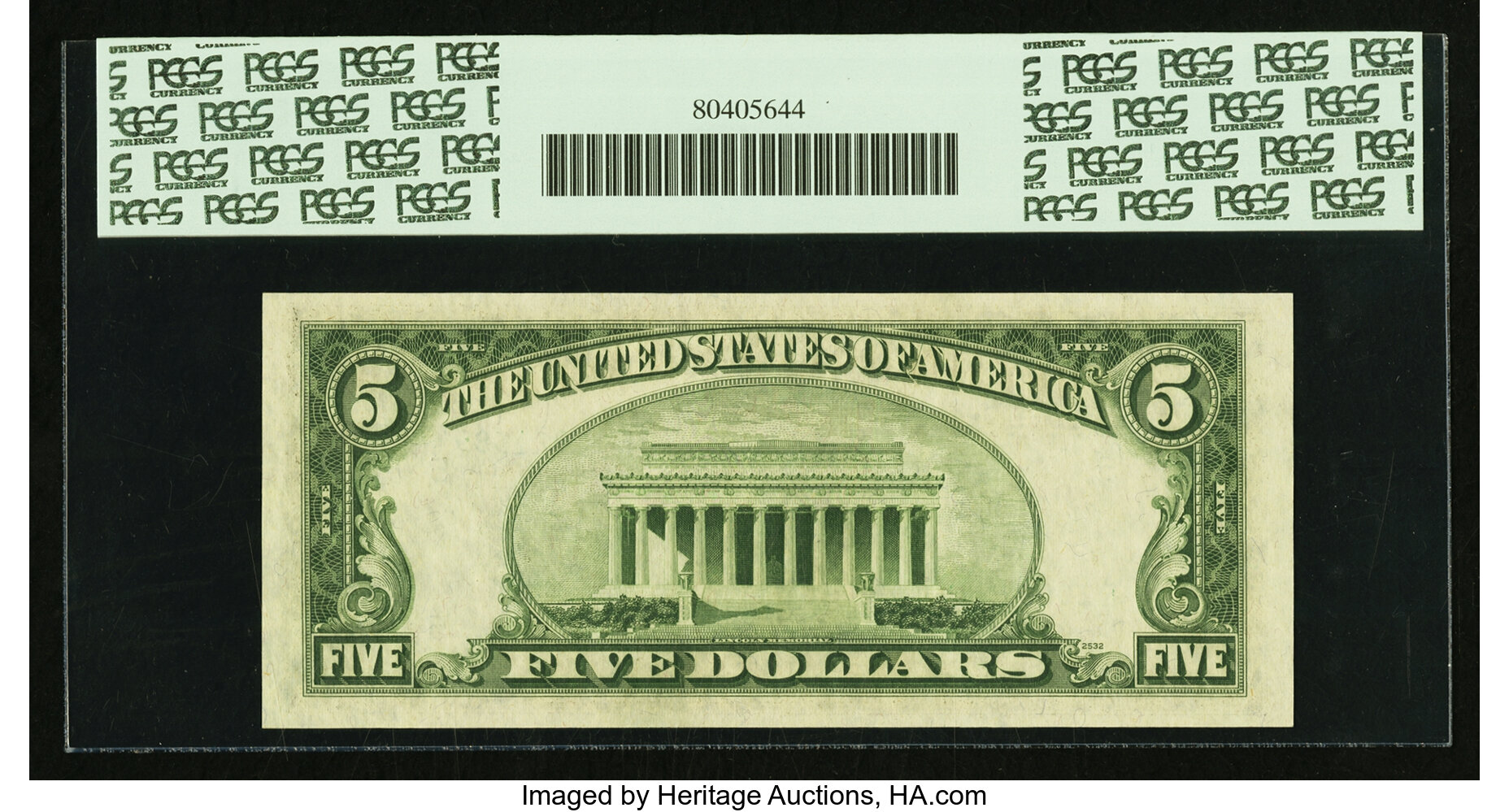 image for: Fr. 1964-E* $5 1950C Federal Reserve Note. PCGS Gem New 66PPQ....