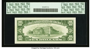 image for: Low Serial Number J00000111A Fr. 2016-J $10 1963 Federal Reserve Note. PCGS Very Choice New 64....