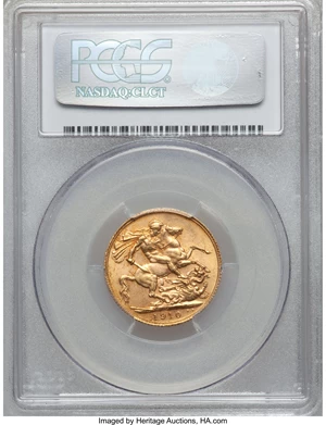 image for: Edward VII gold Sovereign 1910-C