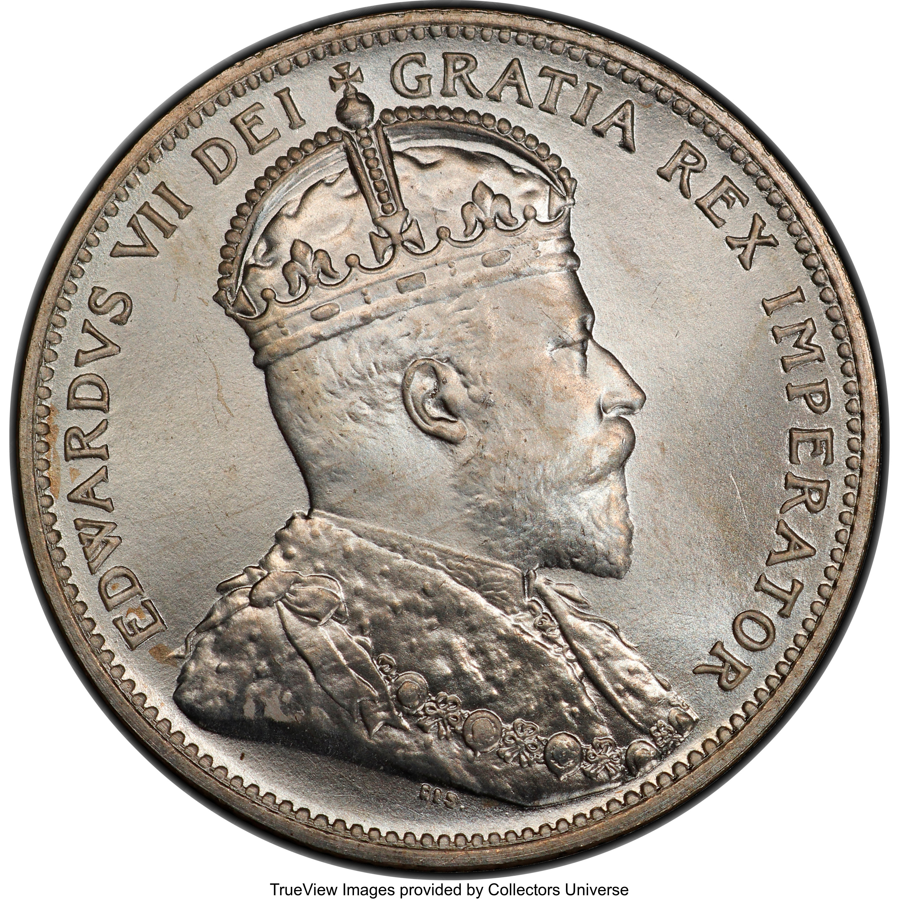 image for: Edward VII Specimen 25 Cents 1902-H SP68 PCGS